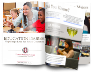 Photo of education degree catalog